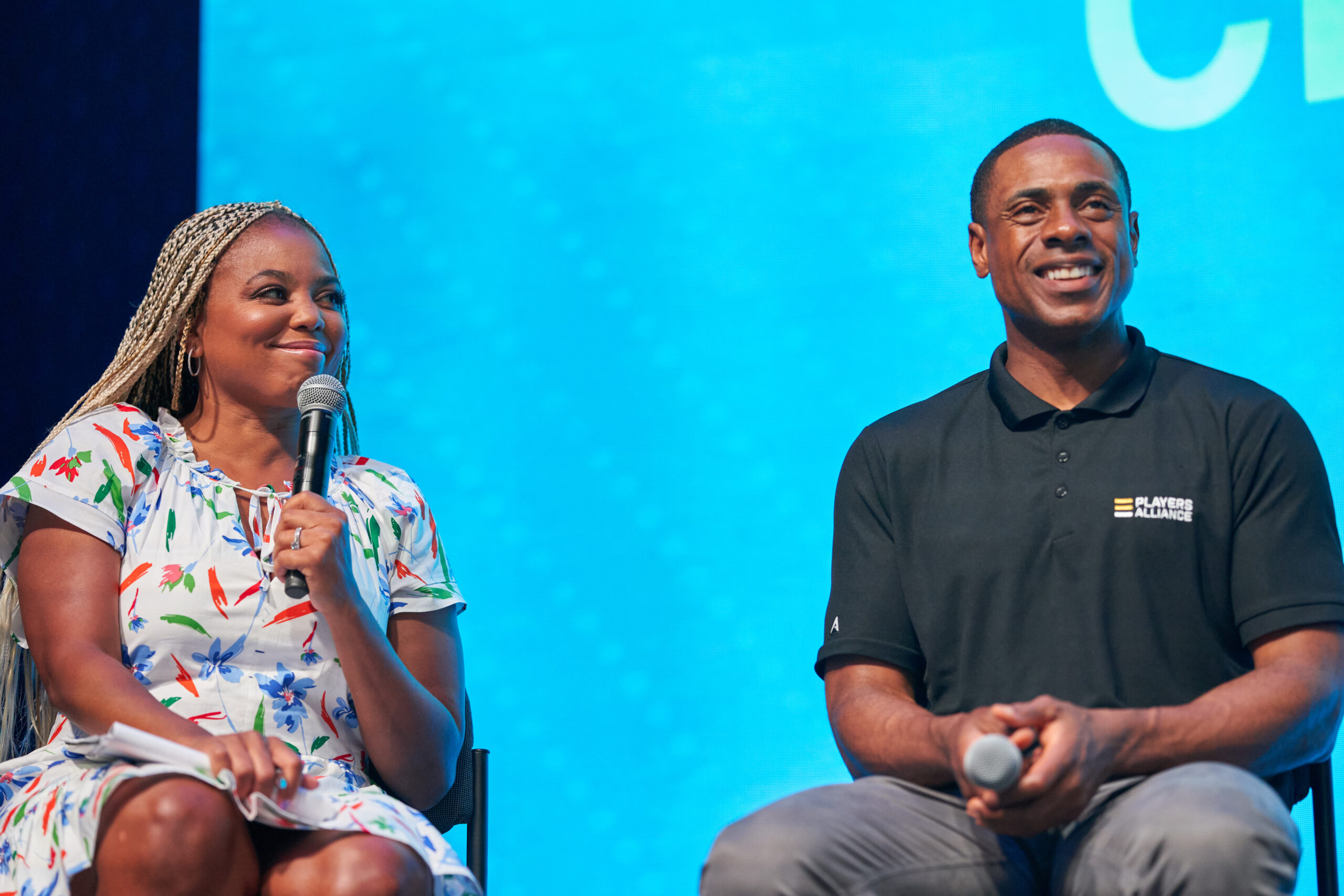 TPA Launches Equip The Future during All Star Week with MLB
Equip the Future is an official program of The Players Alliance. It connects professional players with players from middle school thru high school.

AMPLIFIED THE WAY FORWARD
Curtis Granderson, Edwin Jackson &
CC Sabathia in an intimate
fireside chat on their leadership
journey designing programs &
opportunities to address barriers
faced by communities of color. Moderated by Journalist Jemele Hill. @Play Ball Park