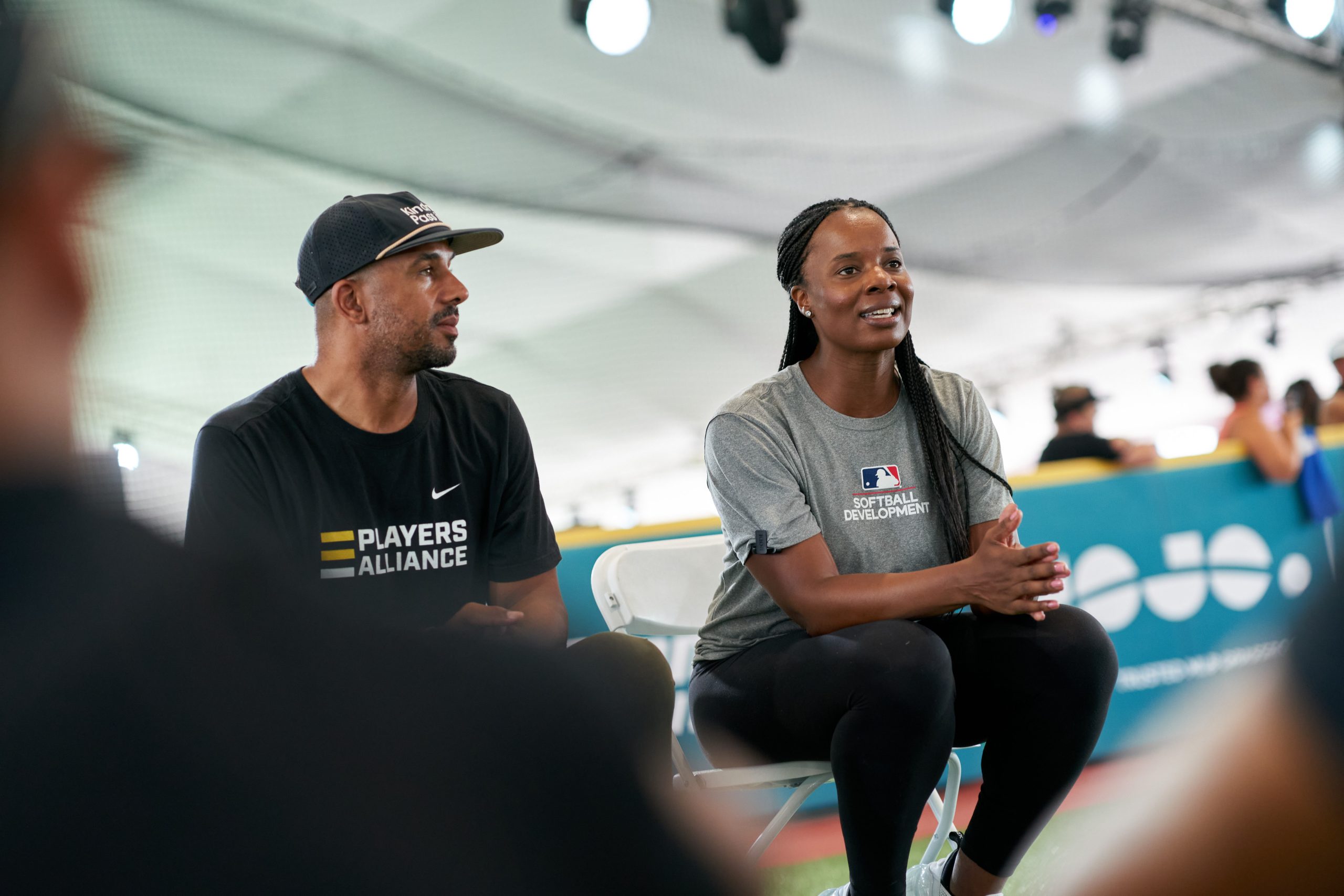 TPA Launches Equip The Future during All Star Week with MLB
Equip the Future is an official program of The Players Alliance. It connects professional players with players from middle school thru high school.

AMPLIFIED THE WAY FORWARD
Curtis Granderson, Edwin Jackson &
CC Sabathia in an intimate
fireside chat on their leadership
journey designing programs &
opportunities to address barriers
faced by communities of color. Moderated by Journalist Jemele Hill. @Play Ball Park