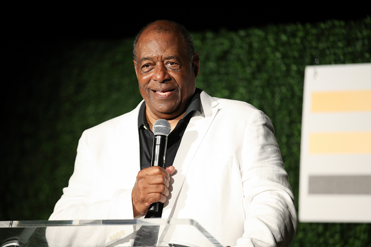 SEATTLE, WASHINGTON - JULY 09: Ken Griffey Sr. speaks onstage at The Players Alliance Game Changers Celebration at AQUA by El Gaucho on July 09, 2023 in Seattle, Washington. (Photo by Mat Hayward/Getty Images for The Players Alliance)